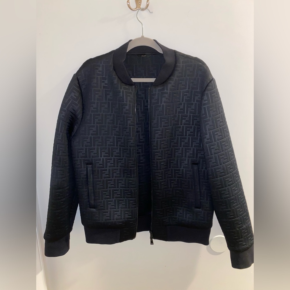 Fendi Blouson FF Embossed Bomber Jack